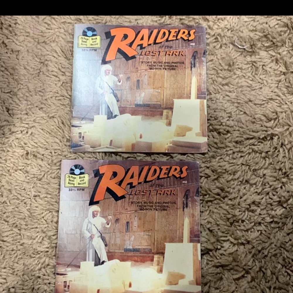 Set of 2 Read Along Adventures Raiders of the Lost Ark